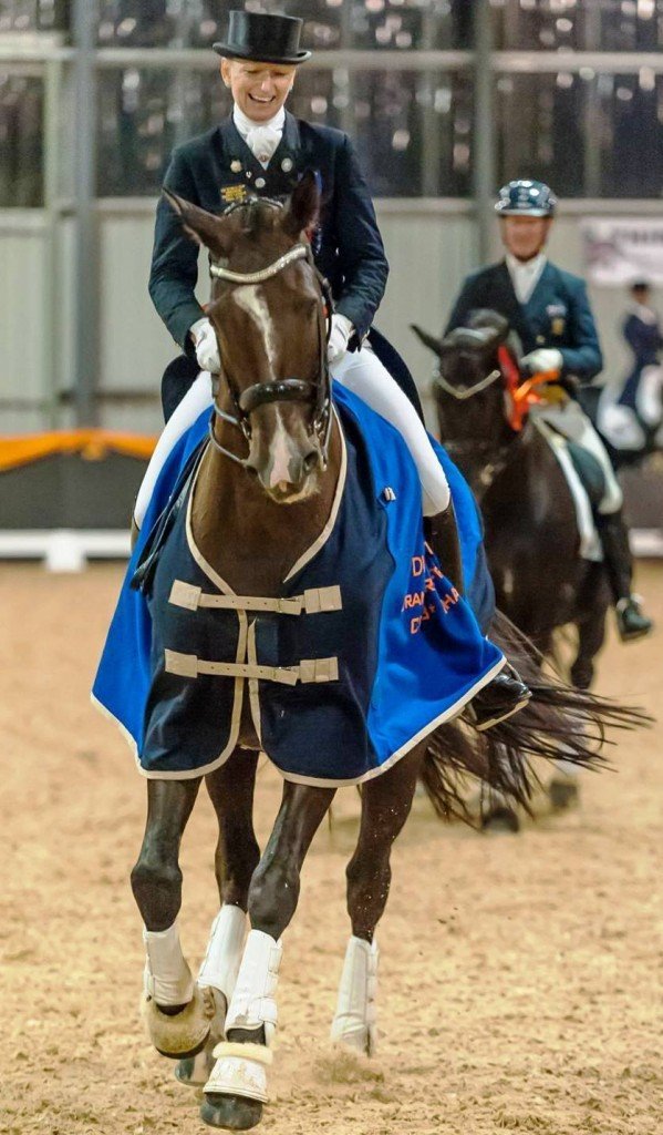 Caroline Wagner and Tango V won all three competitions at the 2014 Dressage with Altitude CDI (Photo Franz Venhaus)