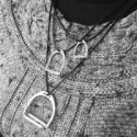Gorgeous 3 in 1 Stirrup Necklace - Silver.