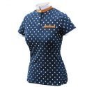 Navy 2-in-1 rat-ratcher & polo shirt with edgy skull print