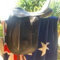 Bates Precioux Dressage Saddle Black Leather 17 inch seat