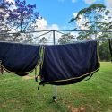 4'9"black and gold 100% cotton show set