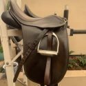 Platinum Junior Dressage Saddle 15.5 inch Extra Wide